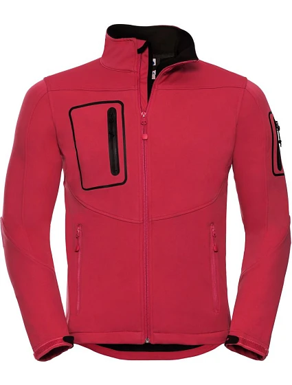 Russell Athletic 520M Pánská 3-vrstvá sportovní softshell bunda 10.520M classic red Russell Athletic 520M Pánská 3-vrstvá sportovní softshell bunda 10.520M classic red
