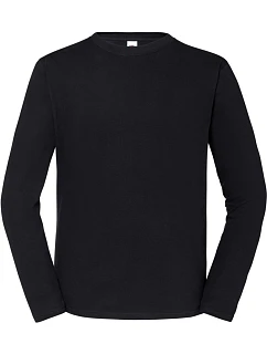 Fruit of the Loom Iconic 195 LSL Pánské tričko z těžké bavlny s dl. rukávem 16.1360 black