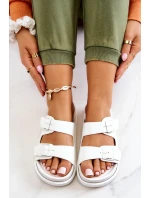 Gumové pantofle se sponou Bíle Corina