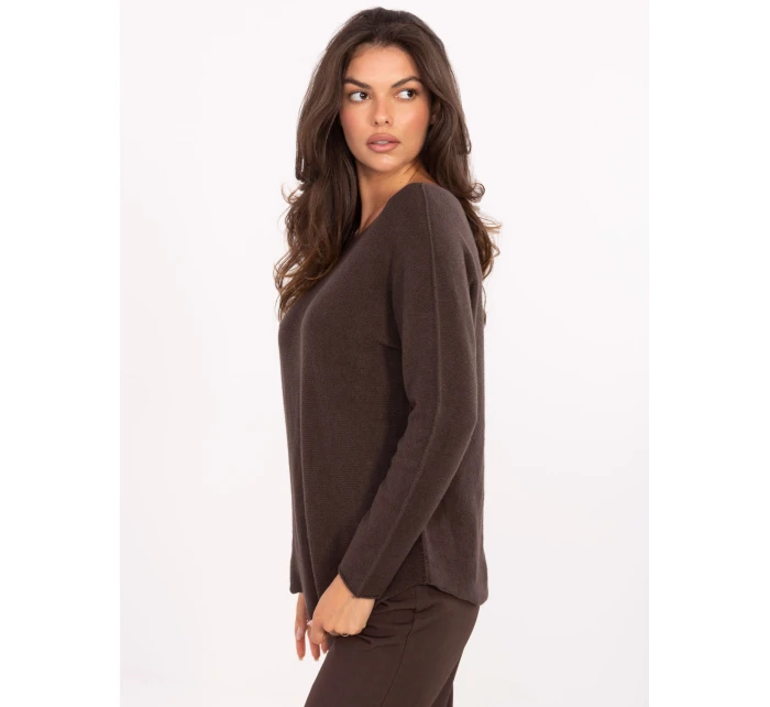 Svetr IT SW 2219.63 tmavě hnědý Svetr IT SW 2219.63 tmavě hnědý