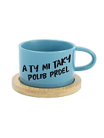 A TY MI TAKY POLIB PRDEL - modrý hrníček makronka 200 ml A TY MI TAKY POLIB PRDEL - modrý hrníček makronka 200 ml