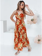MISSBLOSSY oranžové maxi šaty FashionStreet EY2620