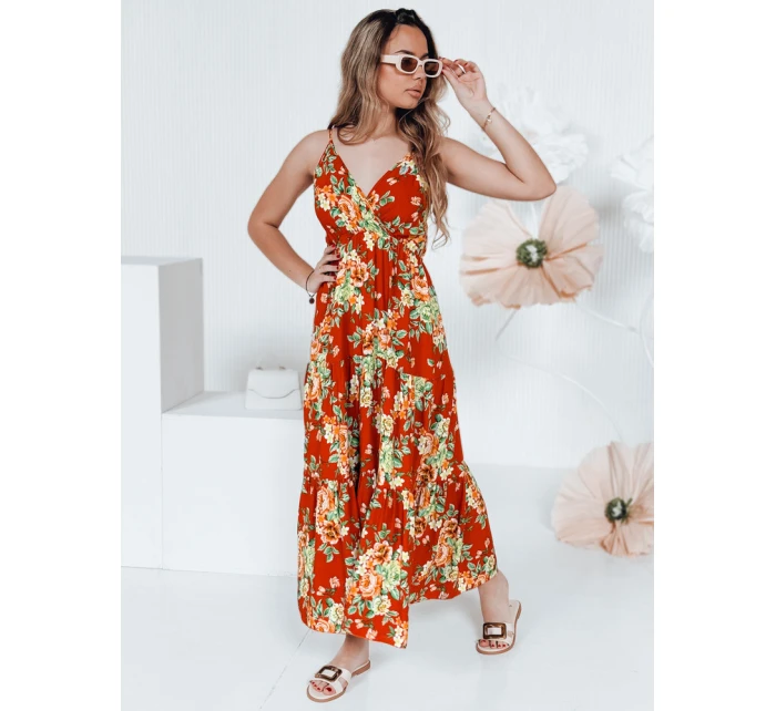 MISSBLOSSY oranžové maxi šaty FashionStreet EY2620