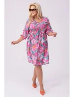 dámské letní květované šaty model 20070170 - Moon dámské letní květované šaty model 20070170 - Moon