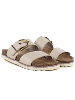 Dámské žabky s přezkou béžové model 22097328 - Potocki Dámské žabky s přezkou béžové model 22097328 - Potocki