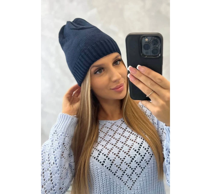 Dámská čepice Berry K344 navy blue