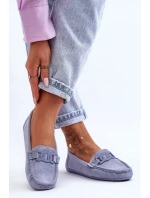 Dámské módní semišové mokasíny modré Rabell Dámské módní semišové mokasíny modré Rabell