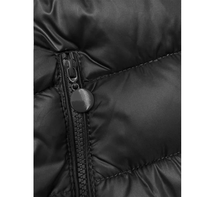 Černá prošívaná dámská zimní bunda model 21245947 - W COLLECTION