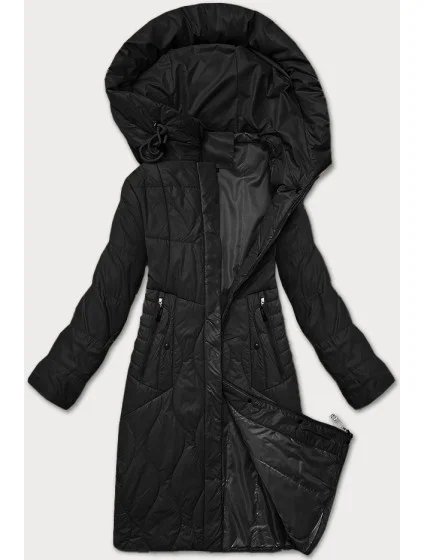 Černá dámská prošívaná bunda pro přechodné období S'West (B8302-1) Černá dámská prošívaná bunda pro přechodné období S'West (B8302-1)