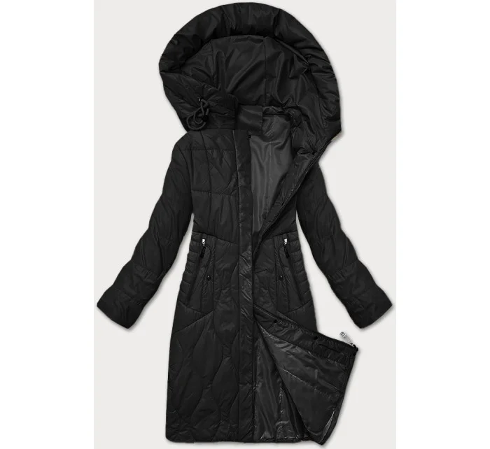 Černá dámská prošívaná bunda pro přechodné období S'West (B8302-1) Černá dámská prošívaná bunda pro přechodné období S'West (B8302-1)