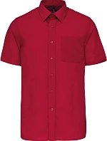 Kariban K 551 Popelínová košile "Ace" s krátkým rukávem 20.K551 classic red