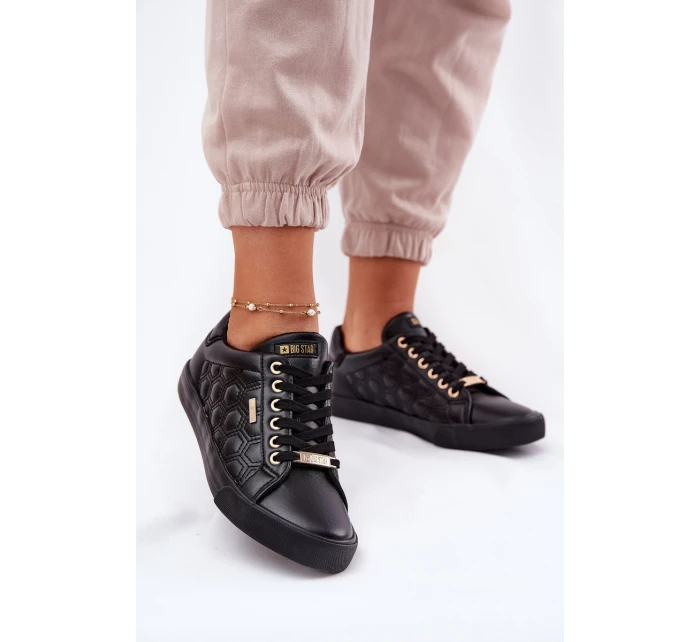 Dámské Tenisky Z Eko Kůže Big Star RR274323 Černé Dámské Tenisky Z Eko Kůže Big Star RR274323 Černé