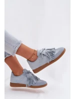 Dámské tenisky s třásněmi modré model 21937705 - Boto Dámské tenisky s třásněmi modré model 21937705 - Boto