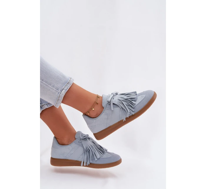 Dámské tenisky s třásněmi modré model 21937705 - Boto Dámské tenisky s třásněmi modré model 21937705 - Boto