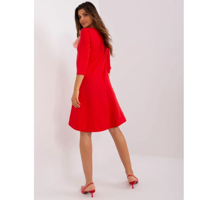 LK SK 506547 šaty.29P červená