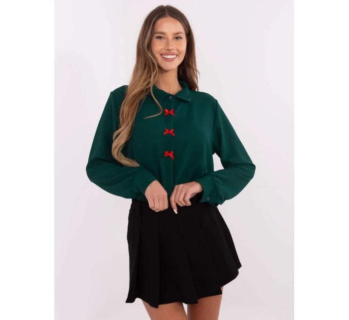 Koszula MI KS model 20731453 ciemny zielony - FPrice