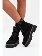 Dámské semišové workery Big Star – černé Dámské semišové workery Big Star – černé