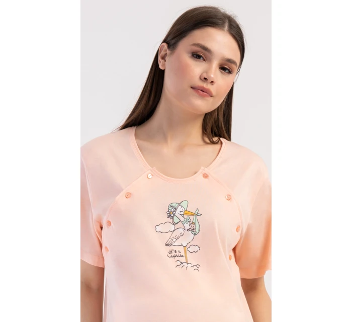 Dámská noční košile mateřská Čáp s kloboukem Dámská noční košile mateřská Čáp s kloboukem