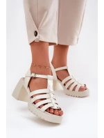 Sandály na podpatku model 212575 Step in style Sandály na podpatku model 212575 Step in style