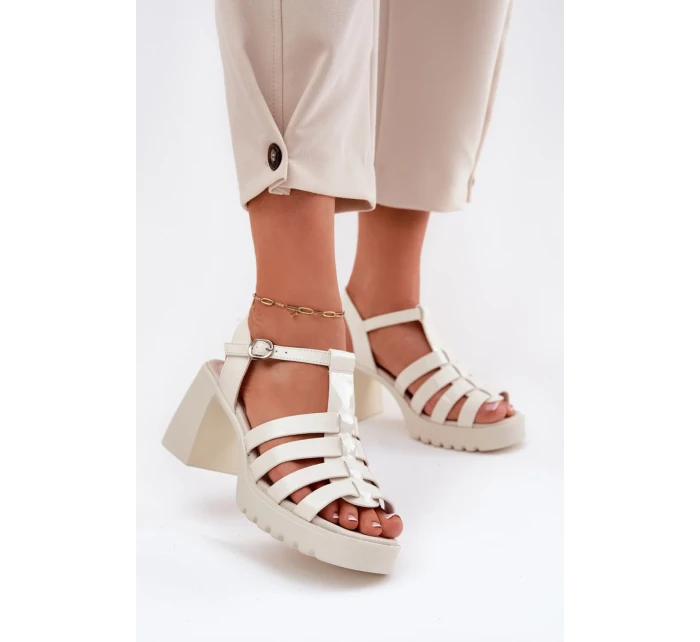 Sandály na podpatku model 212575 Step in style Sandály na podpatku model 212575 Step in style