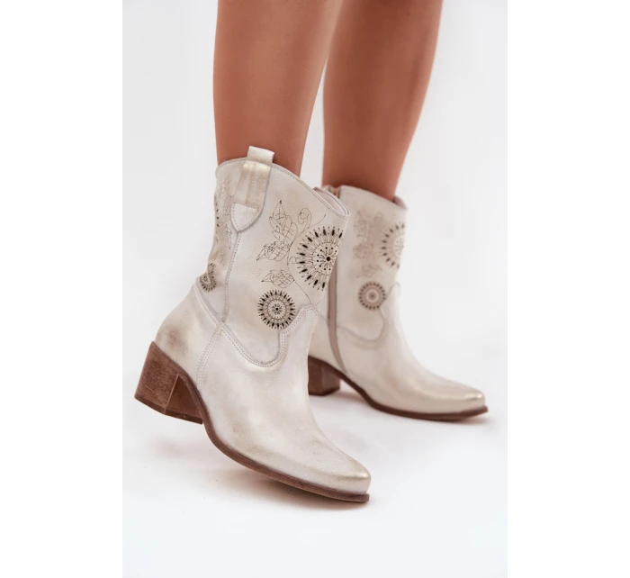 Boty na podpatku  model 222959 Step in style