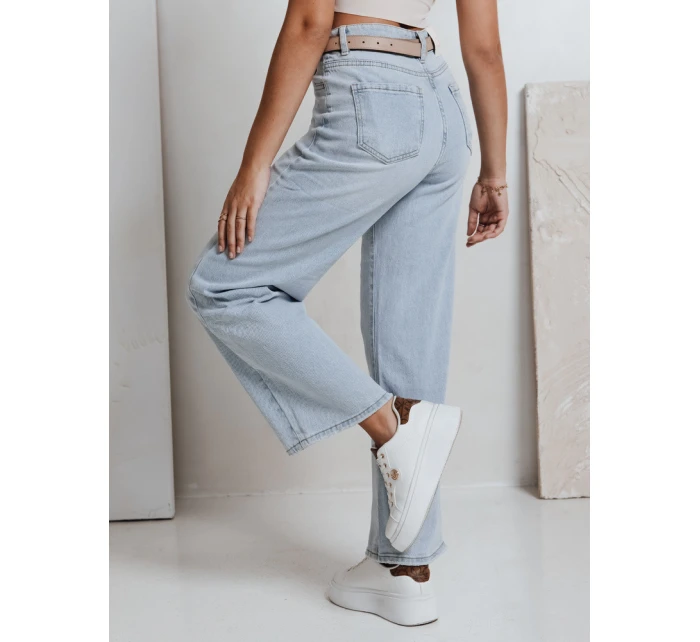 Dámské džínové kalhoty FLOWLESS modré FashionStreet UY2682