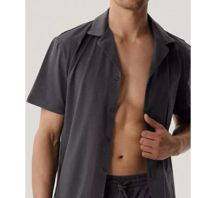 model 20905112 pyžamo kr/r S2XL pánské pyžamo na zip - Atlantic