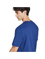 Pánské tričko Essentials Small Logo Single Jersey modré model 21417567 pánské - ADIDAS