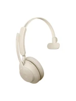 Bezdrátová sluchátka do uší Jabra Evolve2 65 UC Mono Link380c, béžová