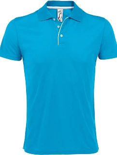 SOL'S Performer Men Pánské piqué sportovní polo 25.1199 aqua