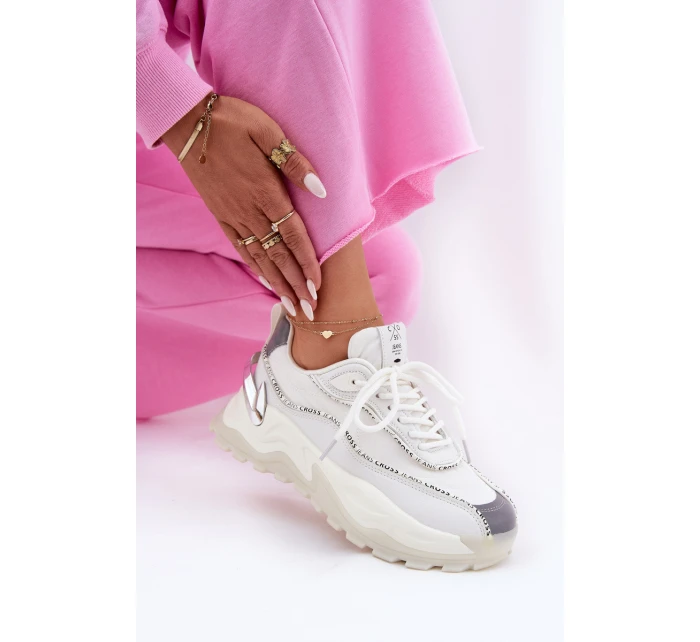 Dámské Sportovní Obuv Cross Jeans II2R4017C Bílé