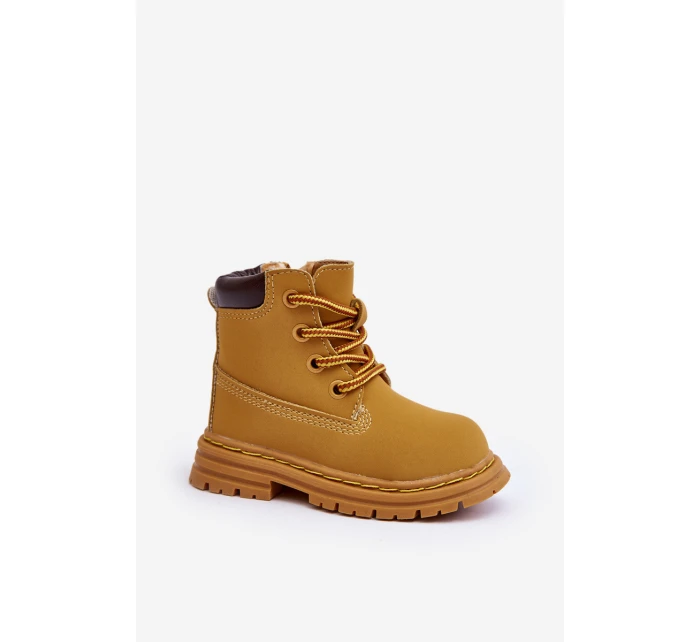 Dětské Trapery Botky Na Zip Camel model 21639884 - Boto