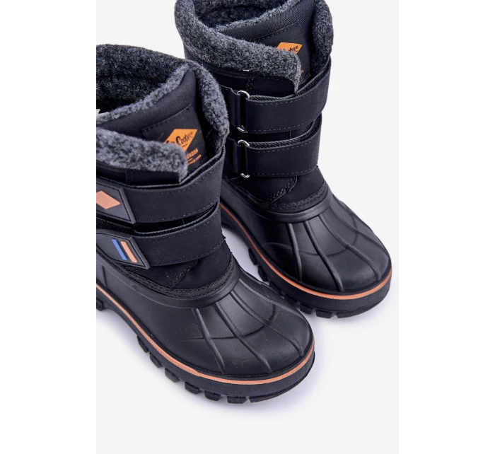 Dětské Sněhové Boty Na Suchý Zip Lee Cooper LCJ-24-44-2865K Černé