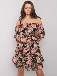 Šaty DHJ SK  černá a růžová model 16300525 - FPrice