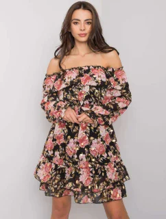 Šaty DHJ SK  černá a růžová model 16300525 - FPrice