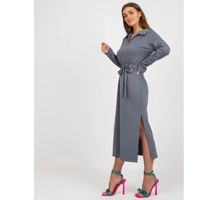 LK SK 509227 šaty.83P tmavě šedá