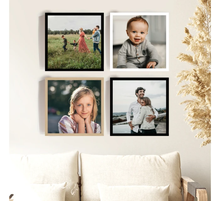 Plakát v rámu - 4x čtverec 20x20 - fotografie 
