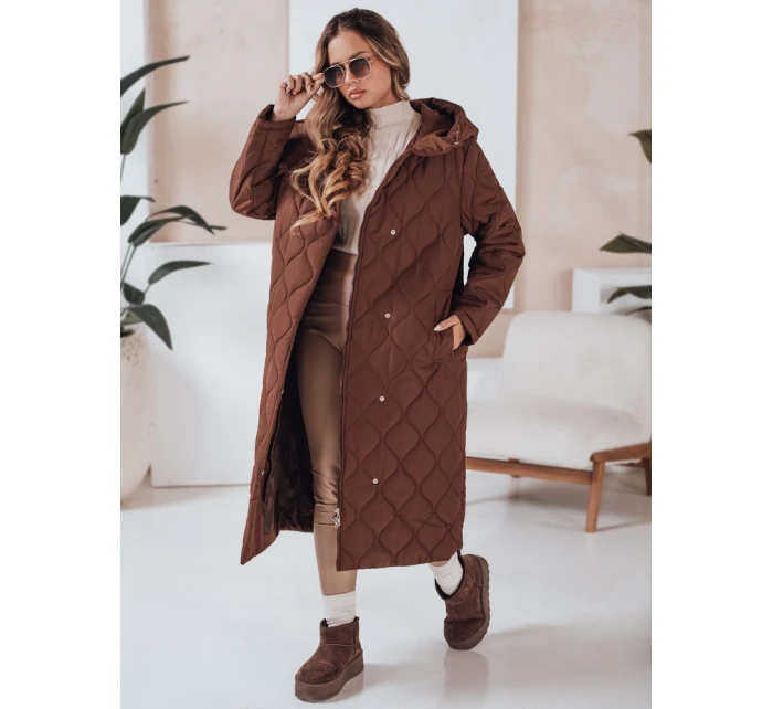 Dámská zimní bunda LIKEMIRA prošívaná hnědá FashionStreet TY4927