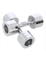 Chromované činky 2x5 kg HMS CHD05