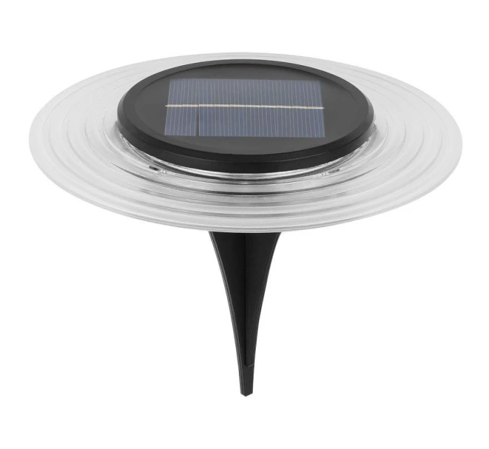 SOLÁRNÍ DISKOVÉ SVĚTLO 28 LED PRO MONTÁŽ NA ZEM NEBO NA STĚNU