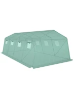 ZAHRADNÍ TUNEL 300x600x200 cm PE KONSTRUKCE ZELENÁ OCEL