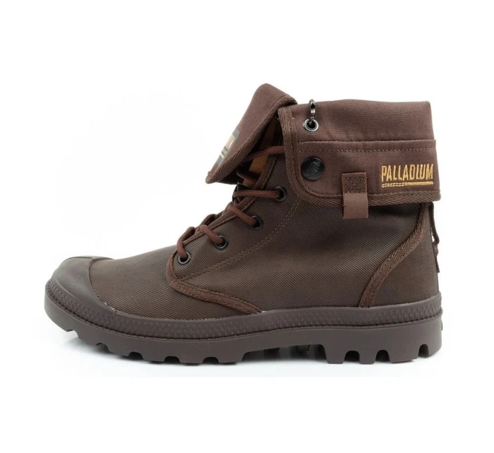 Pánská sportovní obuv Palladium Baggy Coated kotníkové tenisky fashion dark brown