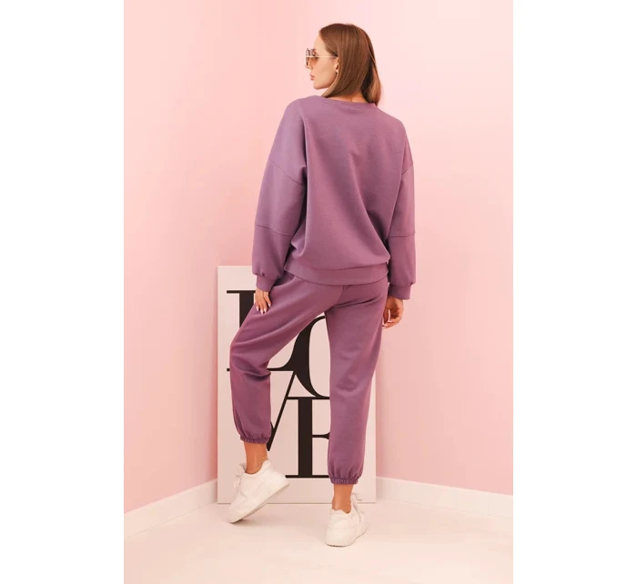 Komplet mikina + kalhoty máslový fialový Komplet mikina + kalhoty máslový fialový