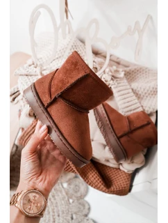 Dětské Teplé Sněhule Semišové Hnědé model 21564106 - Boto