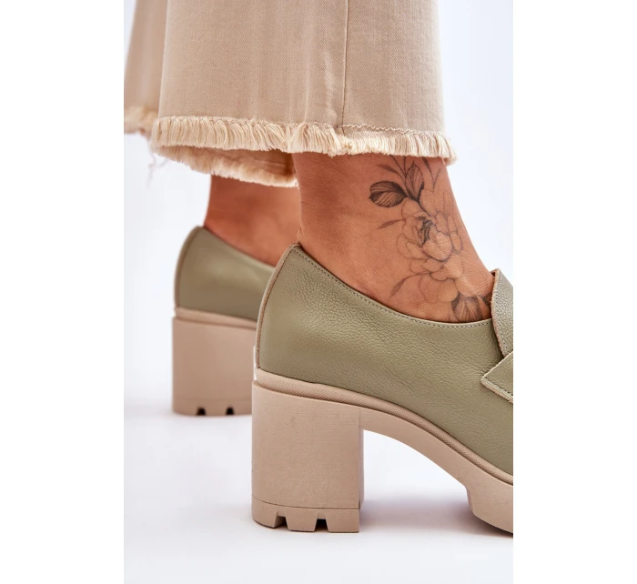 Elegantní boty s Zelená model 21612082 - Boto Elegantní boty s Zelená model 21612082 - Boto