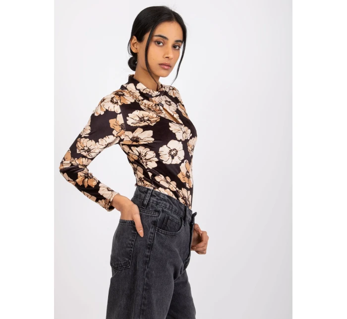 Halenka DHJ BZ model 17081376 černá a béžová - FPrice Halenka DHJ BZ model 17081376 černá a béžová - FPrice