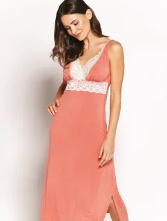 Dámská noční košile model 17595773 Apricot - Babella