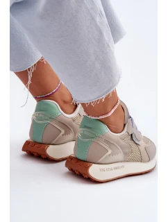 Dámské tenisky na platformě Memory Foam Big Star Platform Beige