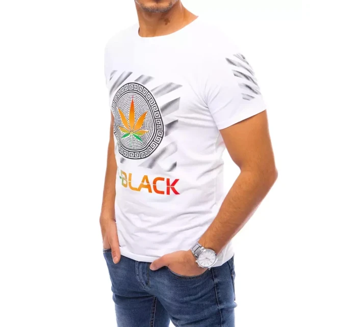 Pánské bílé tričko model 21964094 - Dstreet