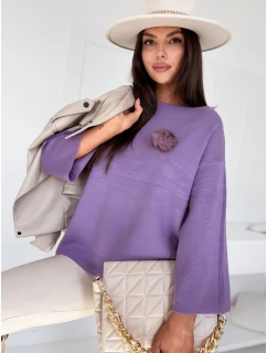 GAIA dámský oversize svetr fialový FashionStreet MY2010